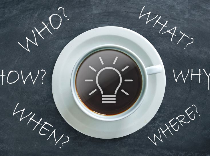 Question mark icon representing small business website FAQ