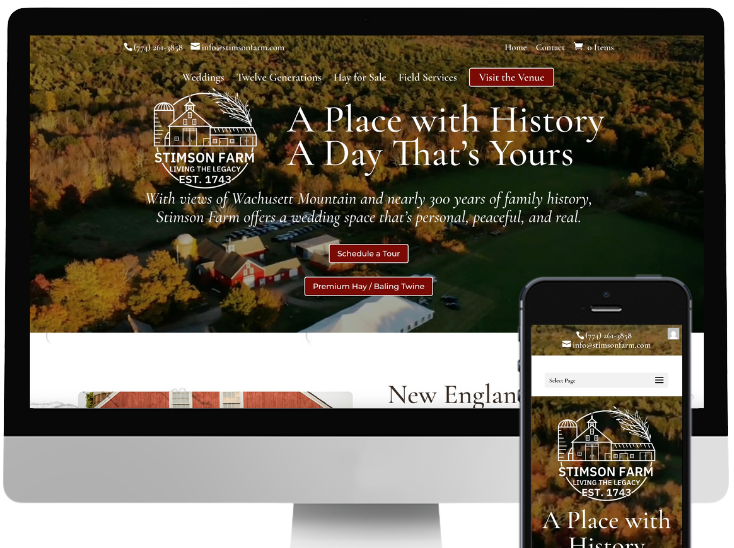 Stimson Farm Website Stimson Farm Wedding Venue and ecommerce farm s